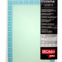 Papier de communication A4 115g 25 feuilles Diplômes vert
