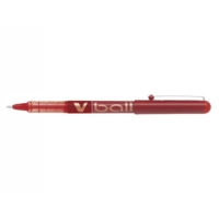 Stylo Roller Encre Liquide V-BALL 10 Pte Large Rouge
