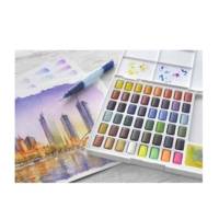 Peinture aquarelle en godets, étui de 48 - FABER-CASTELL