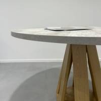 Plateau de table Ø80cm Beton naturel - RestooTab