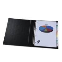 Intercalaires à onglets personnalisables 8 touches, A4, 180 microns Polypropylène transparent + Onglets Bristols imprimables