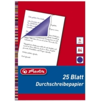 Lot de 25 feuilles papier Carbone écriture manuelle Bleu A4
