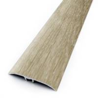 Seuil de porte multi-niveaux HARMONY à fixation invisible aluminium anodisé chêne blanc - Gedimat - DINAC