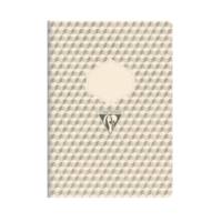 Carnet piqûre textile 14,8x21cm 64pages 5x5