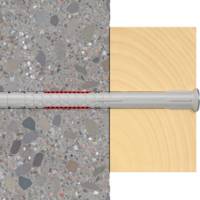 Cheville bi-matière rallongée DUOXPAND avec vis tête fraisée 8x80mm - Gedimat