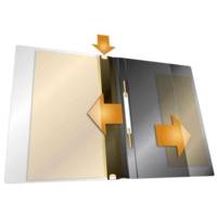 Chemise à Lamelles DURAPLUS Format A4+ Jaune Transparent