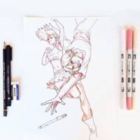 Kit de démarrage Manga 7 Pièces Marqueur Alcool ABT PRO Avec instructions