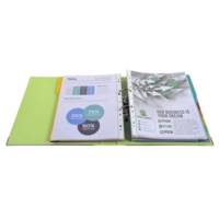 Classeur à levier Prem'Touch int/ext polypropylène - Dos 50mm - A4 maxi - Vert anis