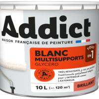 Peinture glycéro multi-supports ADDICT mat blanc - Gedimat - RECA