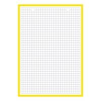 Bloc de 30 Fiches Bristol Perforées A5 Q5/5 Bordures jaune