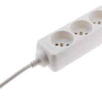 Bloc multiprises standard sans interrupteur blanc 4x16A 1m - Gedimat - ZENITECH