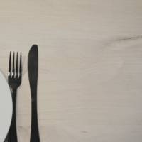 Table pied noir Ø120cm chene bosco - intérieur - RestooTab