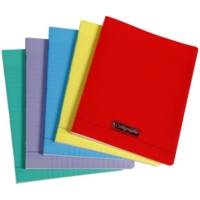 Cahier Polypro Piqué 17x22cm 96p séyès 90g Coloris Aléatoire - CLAIREFONTAINE