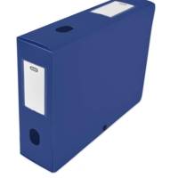 Boite Classement Polypropylène Memphis à Plat Dos 80mm 240 x 320mm Bleu