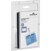 Boite de 5 Porte-badge avec  Clip 90 x 60 mm Transparent