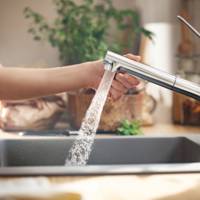 Mitigeur évier avec douchette ZESIS chromé - Gedimat - HANSGROHE
