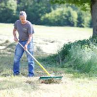 Râteau polymère DUOPRO 20 dents 60cm manche en bois - Gedimat