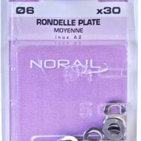 Rondelle moyenne matière inox A2 Ø6 - Gedimat - NORAIL