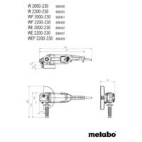 Meuleuse d'angle 230mm 2200W - Gedimat - METABO