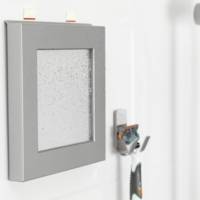 Lot de 6 Powerstrips pastilles adhésives LARGE WATERPROOF, blanc