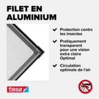Insect Stop® Rlx moustiquaire Alu gris pour portes, recoupable 1,2m x 2,5m