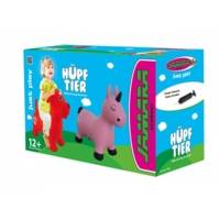 Animal rebondissante Licorne rose vif avec pompe