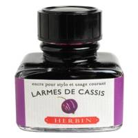 Encre traditionnelle à stylo en flacon "D" 30ml Larmes de cassis - HERBIN