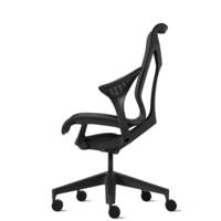 Fauteuil COSM mi-dossier graphite Herman MILLER avec accoudoirs Leaf (feuille)