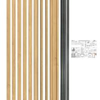 Kit habillage FUJI pour châssis à galandage cloison 100 mm avec couvre joint - Gedimat - MENUISERIES D'OLT