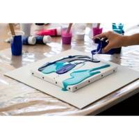 Kit Pouring Expériences 47 Pièces Peinture Acrylique Pré-mélangée Prête à l'Emploi