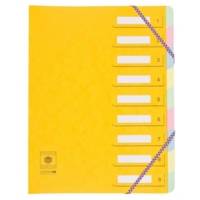 Trieur 9 onglets CL 7/10ème Dos extensible à élastiques Fenêtres Découpées Coloris Aléatoire