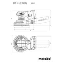 Ponceuse excentrique sans fil sans batterie 18V - Gedimat - METABO