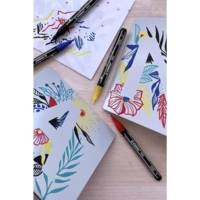 Etui carton 5 marqueurs pointe fine  FREE acrylic T100 Set 1 "Spring"