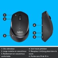 M330 Souris sans Fil Silencieuse USB 1000dpi - LOGITECH