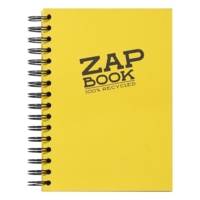 Zap book Bloc RI 14,8x21 Uni 80g 160 feuilles blanches Coloris de couverture aléatoire