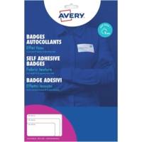 Bte de 540 Badges Adhésifs Textile 64 x 30 mm Laser Blanc