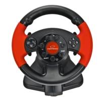 Volant Gaming High Octane - pédales d'accélération / Frein PS2/PS3/PC Noir/Rouge