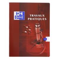 Cahier TP piqûre 17x22 cm 48 pages Seyès+48 pages unies coloris aléatoires