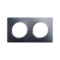 Plaque de finition 2 postes CASUAL EVO blanc pur - Gedimat - DEBFLEX