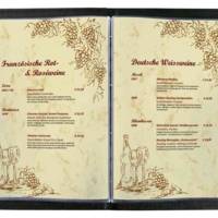 Lot de 10 Pochettes transparentes pour protège-menus A4  translucide