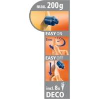 Etui 5 crochets + 8 languettes Powerstrips Transparent Max 0,2 kg