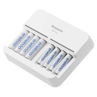 Eneloop Chargeur Intelligent Smart 8 pour Batteries 1-8 Ni-MH AA/AAA Blanc - PANASONIC