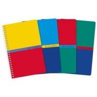 Carnet reliure spirale 11x17 cm 100 pages petits carreaux papier 70g