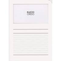 Boite de 10 Pochette coin à fenêtre Ordo 120g 22x31 cm 5 couleurs assorties