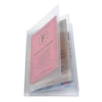 Etui de protection multi-cartes 4 volets PVC lisse 20/100e - Cristal