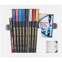 Feutre pinceau métallisé 1340 etui de 9 Assortis