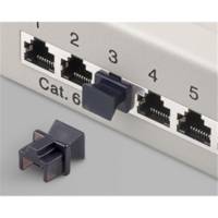 Lot de 10 Bouchons anti poussieres RJ45  Noir