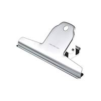 Lot de 2 pinces Spring clip 100 mm argent