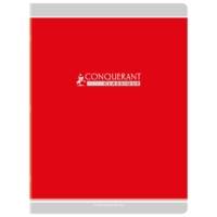 Cahier agrafé 24x32 cm 96P 90g grands carreaux coloris aléatoire - CONQUÉRANT