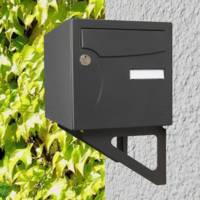 Equerre murale pour boites aux lettres gris RAL 7016 - Gedimat - RENZ